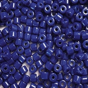 Perler "Tønde" - pony beads. 6 mm. Kongeblå. 50 stk.